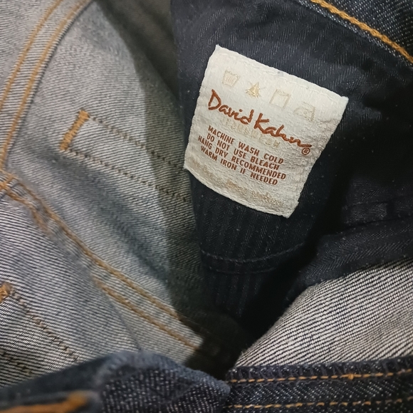 David Kahn darkwash distressed jeans - Picture 6 of 11